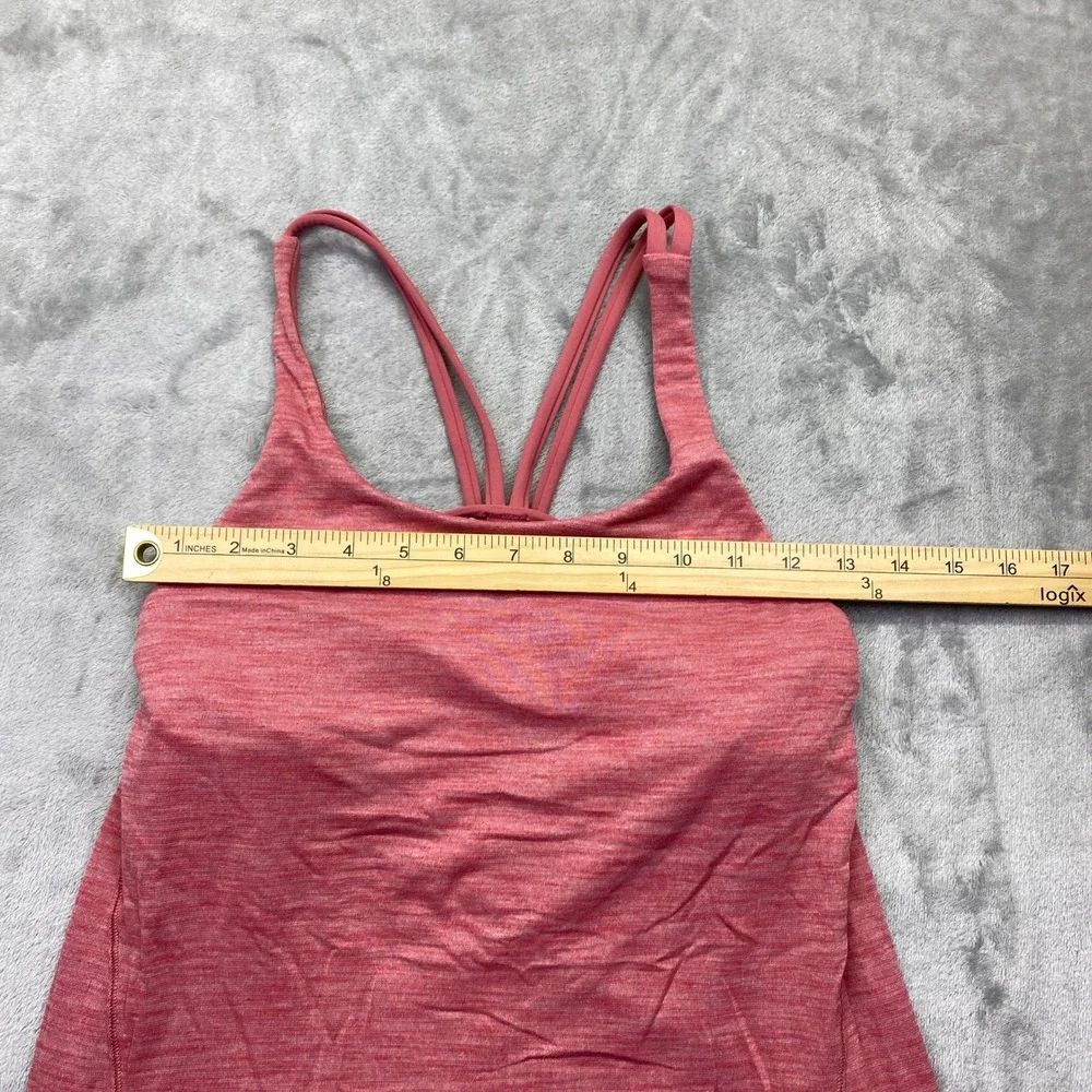 Lululemon Moment To Movement 2-In-1 Tank Women's‎ Sz 4 Heathered Cerry Athletic